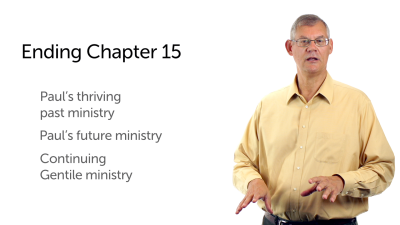 Paul’s Plans for Ministry