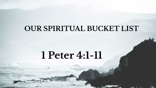 Our Spiritual Bucket List