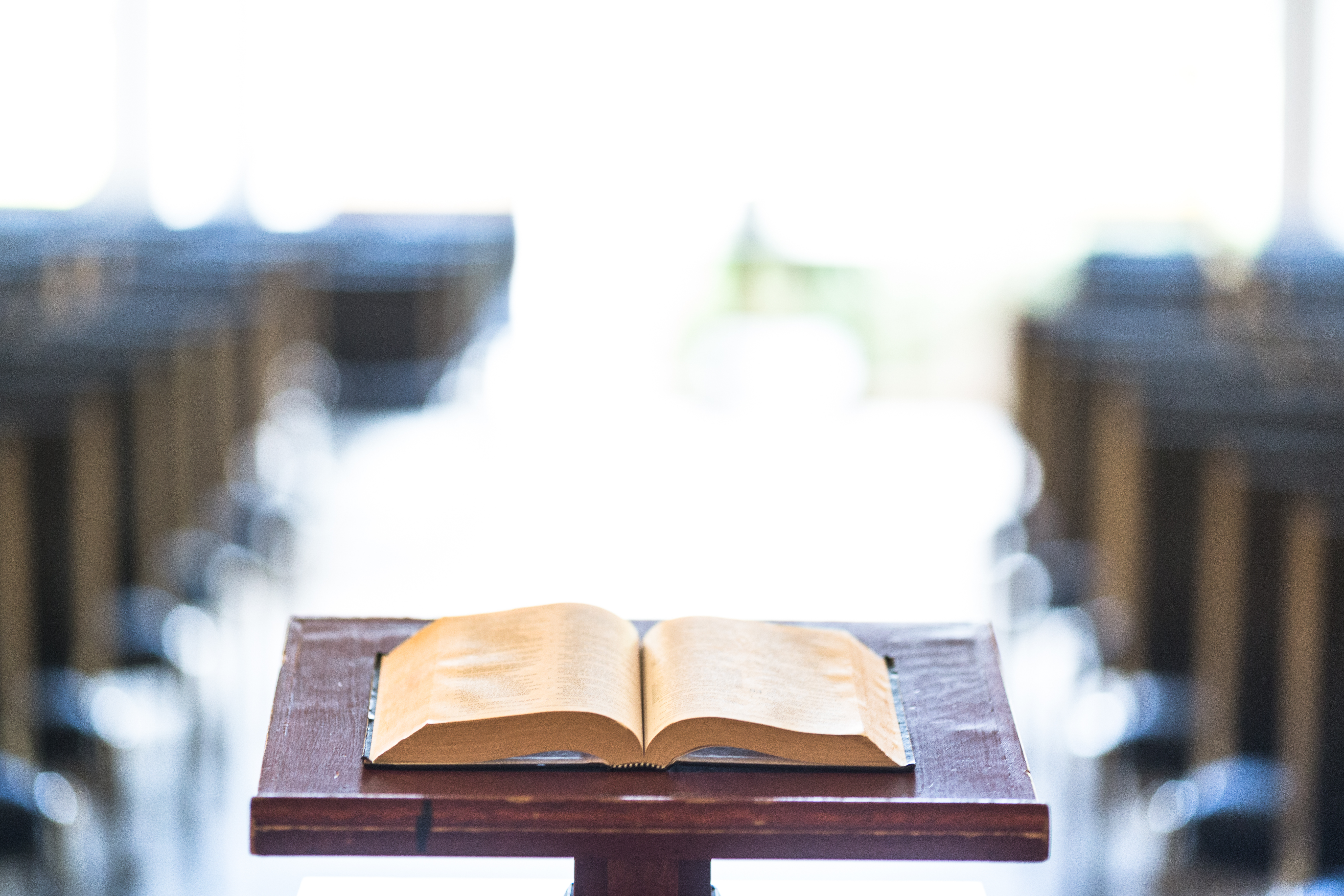 bible on pulpit