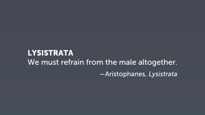 Women in Comedy: Lysistrata, Standoff at the Acropolis