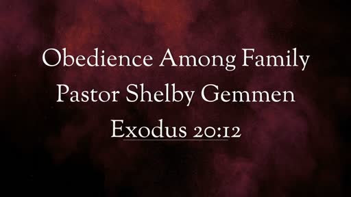 Exodus 20:12: Obedience Among Family