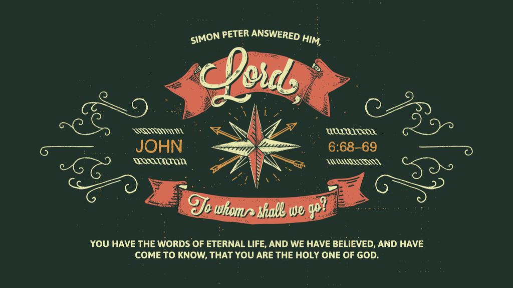 John 6:68–69 large preview