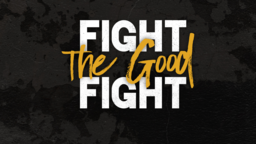 1 Timothy - Fight the Good Fight  PowerPoint Photoshop image 1