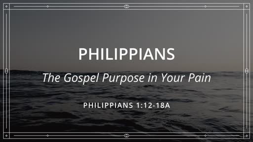 Gospel Purpose in Your Pain