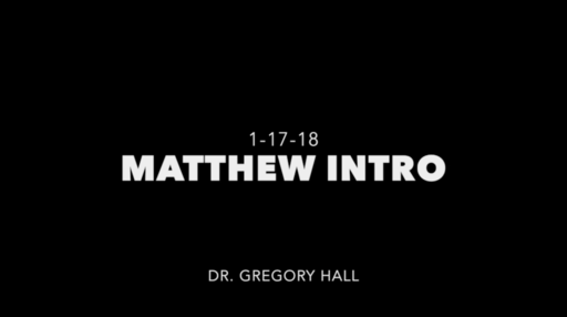 Introduction to the Gospel of Matthew