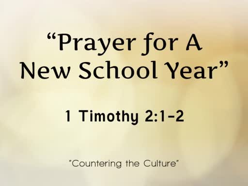 Prayer Service for New School Year 2018 -2019