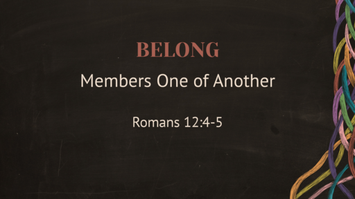 Belong: Members One of Another
