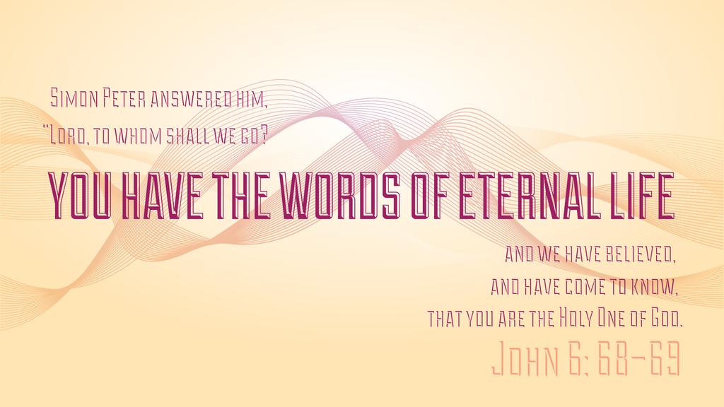 John 6:68–69 large preview