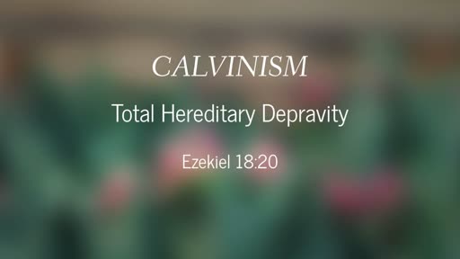 Calvinism-Total Hereditary Depravity
