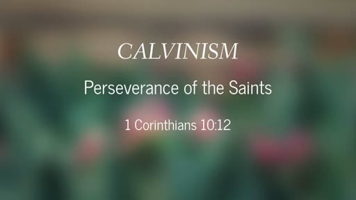 Calvinism-Perseverance of the Saints