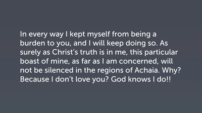 Paul’s Assessment of the “Super Apostles,” Part 2 (2 Cor 11:9c–15)