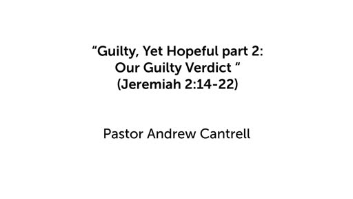 "Guilty, Yet Hopeful part 2: Our Guilty Verdict" 