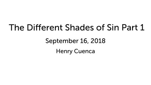 The Different Shades of Sin Part 1