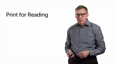 Print for Reading