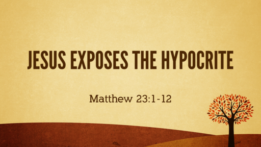 Jesus Exposes the Hypocrite - 09.30.18 AM