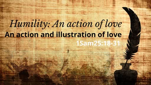 Humility: An action of love