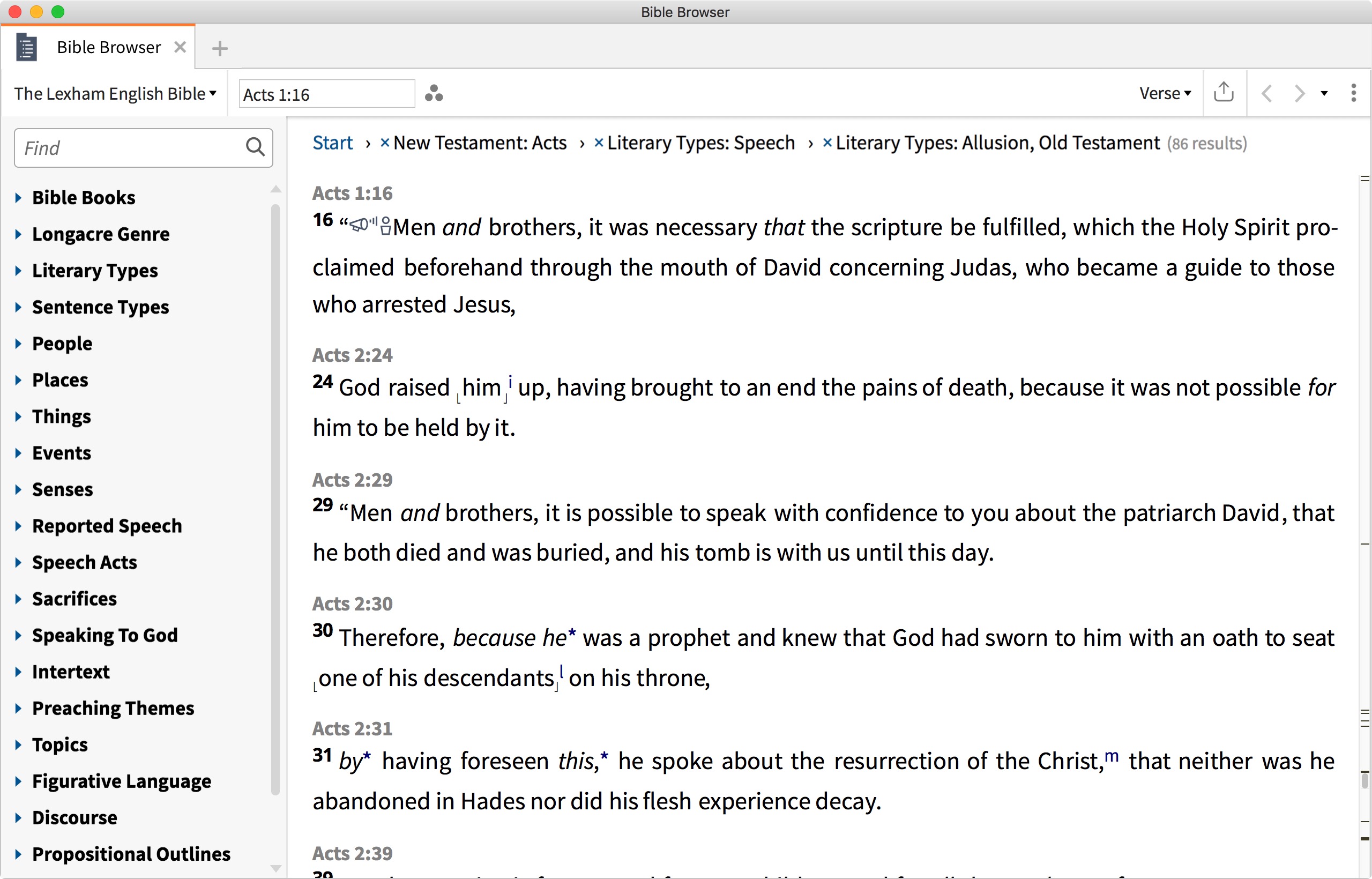 Bible Browser Tool