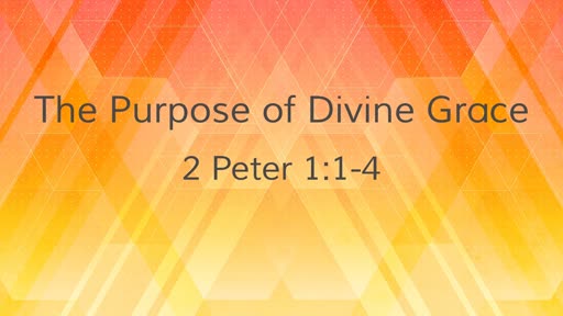 The Purpose of Divine Grace