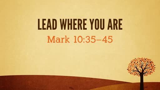 Lead Where You Are