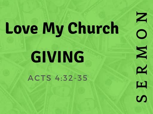 I Love My Church through Giving