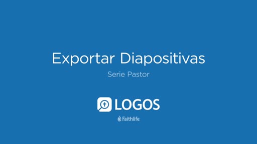 Pastor 10: Exportar Diapositivas