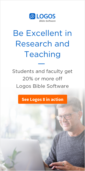 Students and faculty get 20% or more off Logos Bible Software.