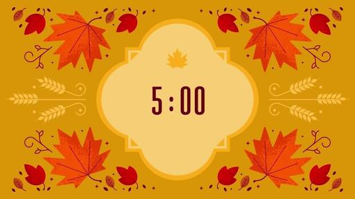 Thanksgiving Foliage - Countdown 5 min