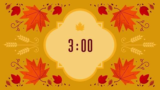 Thanksgiving Foliage - Countdown 3 min