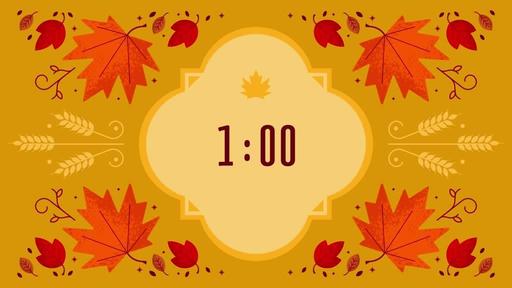 Thanksgiving Foliage - Countdown 1 min