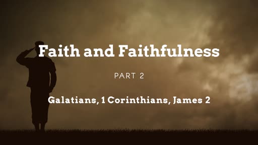 Sunday, November 11, 2018 - Faith and Faithfulness Part 2