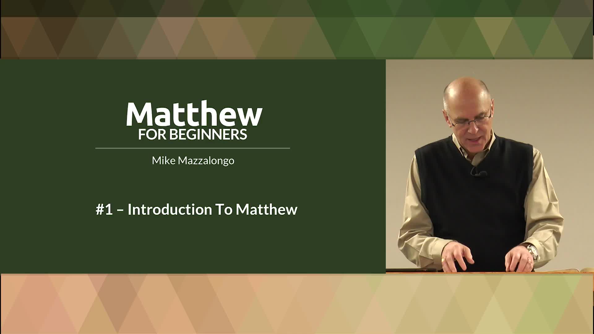Matthew Bible Study Faithlife TV