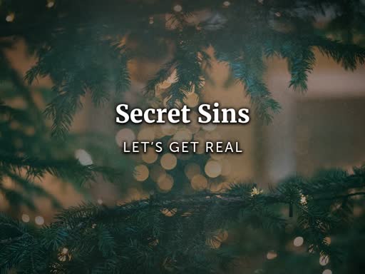 Secret Sins (November 25, 2018)