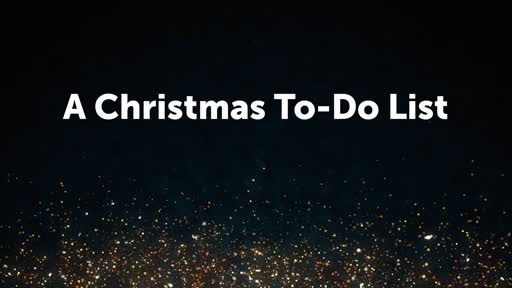 A Christmas To-Do List