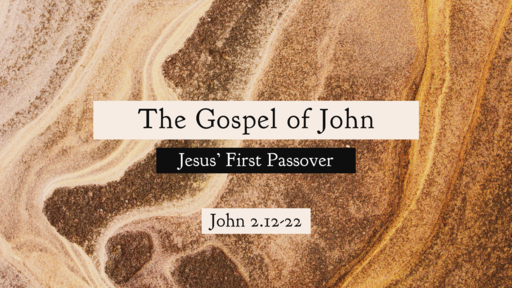 December 9, 2018 - Jesus' First Passover (Jn 2.12-22)