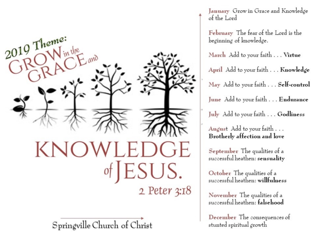 2019 Theme 2 Peter Grow In Grace And Knowledge Logos Sermons