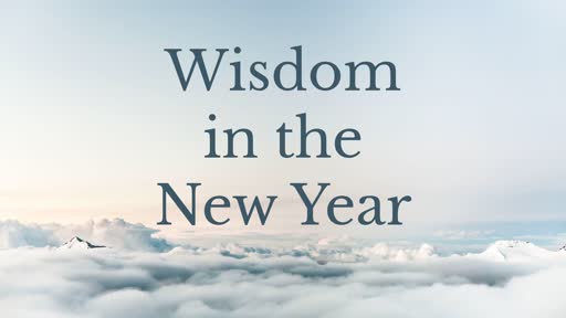 Wisdom in the New Year