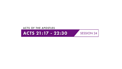 Session Twenty-Four: Acts 21:17–22:30
