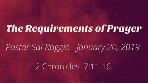 The Requirements of Prayer