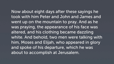 The Transfiguration and Jesus’s Exodus