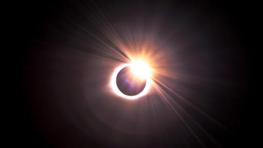 Alaska Airlines passengers view a total solar eclipse