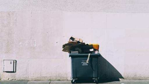 Elderly British man thinks garbage bin is mailbox
