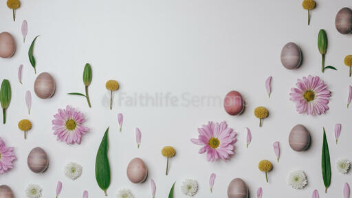 Colorful Eggs with Flowers