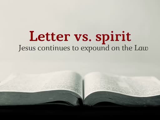 Letter and spirit of Law