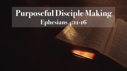Purposeful Disciple Making