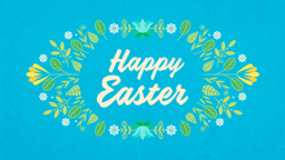 Happy Easter Flowers  PowerPoint Photoshop image 1