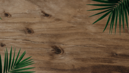 Palm Leaves Wood  PowerPoint image 2