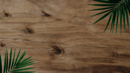 Palm Leaves Wood  PowerPoint image 3