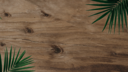 Palm Leaves Wood  PowerPoint image 4