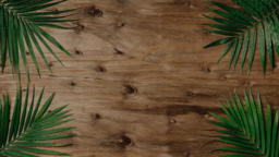 Palm Leaves Wood  PowerPoint image 5