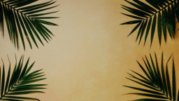 Palm Leaves Yellow  PowerPoint image 4